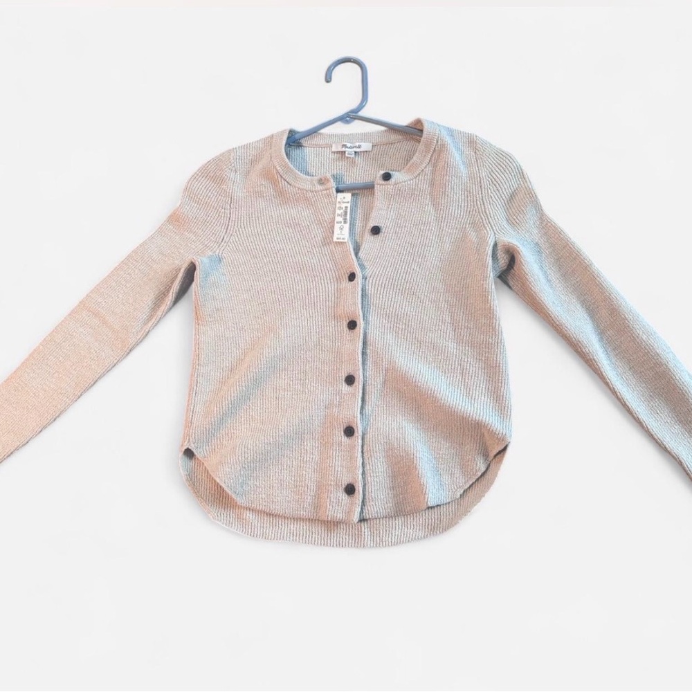 Madewell Beige Cardigan Sweater w/matching tank top